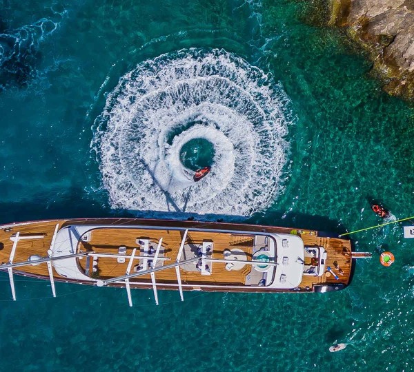 Aerial In A Bay With Toys