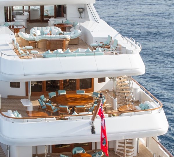 Aerial View Of Aft Decks