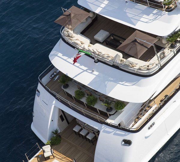 Aerial View Of The Aft Decks