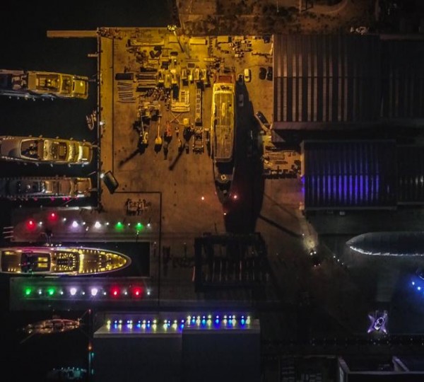 Aerial View Of The Shipyard