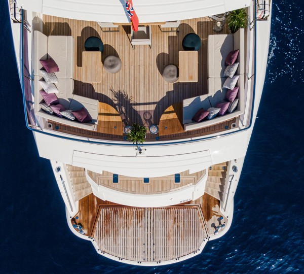 Aerial View Of The Upper Deck Aft