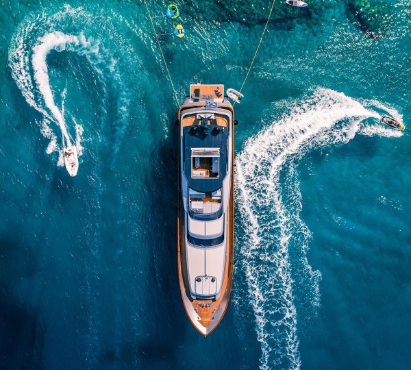 Aerial View Of The Yacht