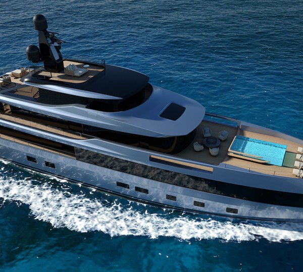 Aerial View Of The Yacht APACHE