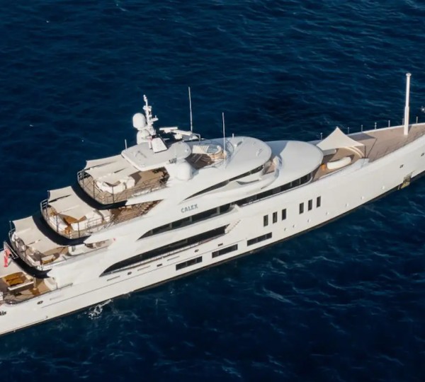 Aerial View Of The Yacht CALEX