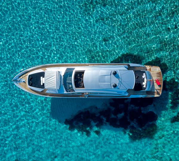 Aerial View Of The Yacht HALLEY