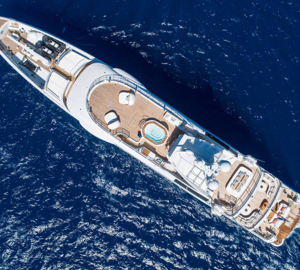 Aerial View Of The Yacht