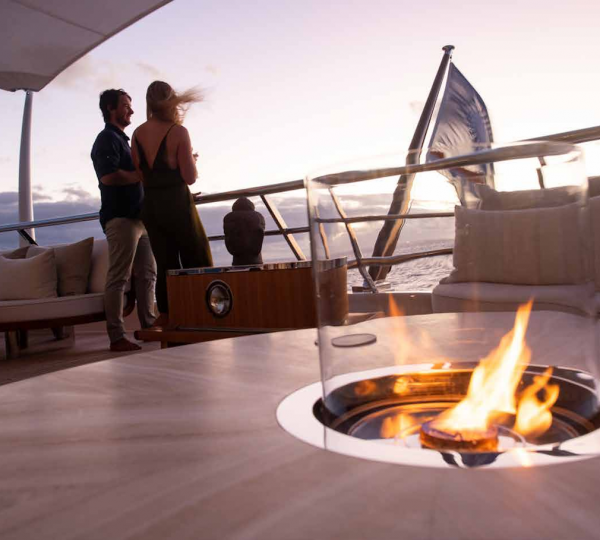 Aft Deck After Sunset