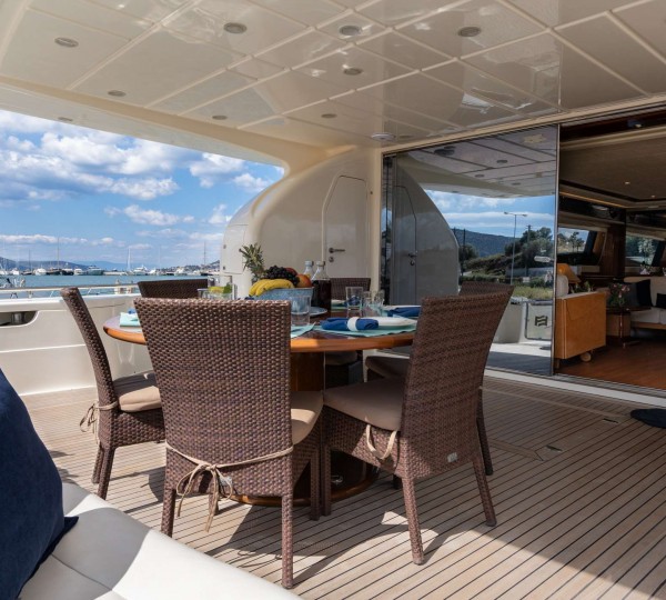 Aft Deck Dining Area Alfresco