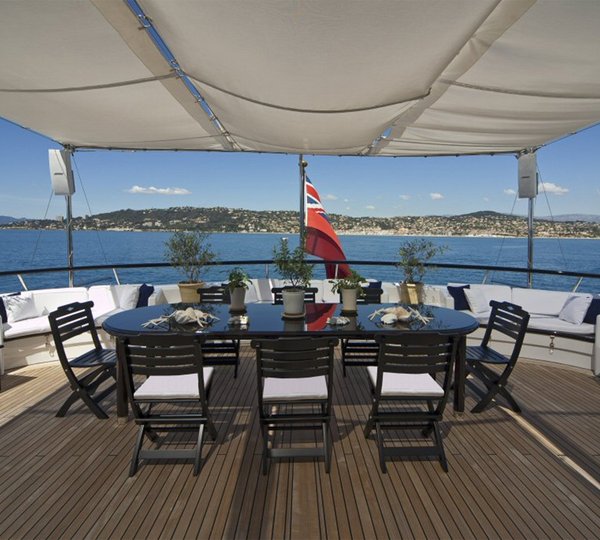 Aft Deck Dining Area Alfresco
