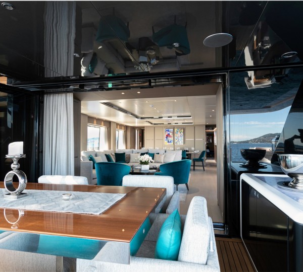 Aft Deck Looking Inside The Saloon