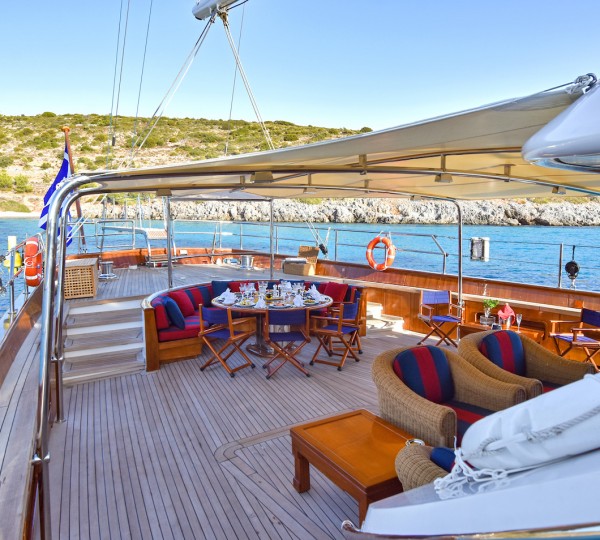 Aft Deck Of The Yacht