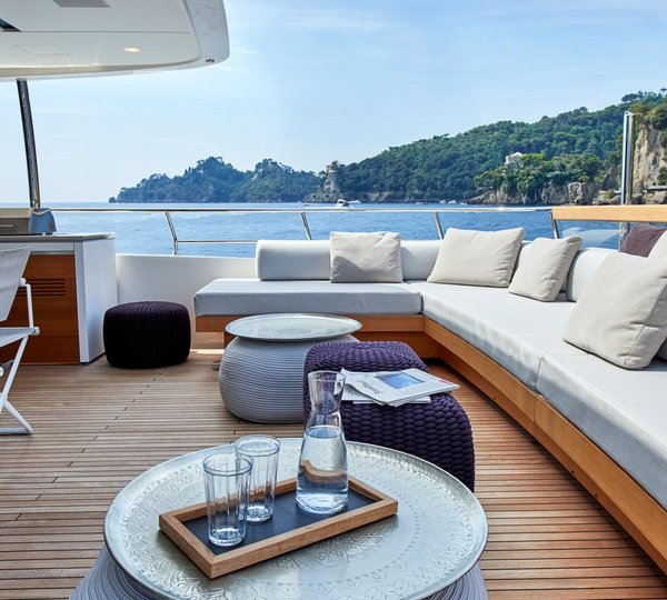 Aft Deck Seating And Dining Area