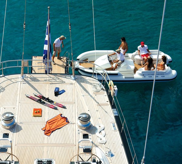 Aft Deck With Toys And Tender