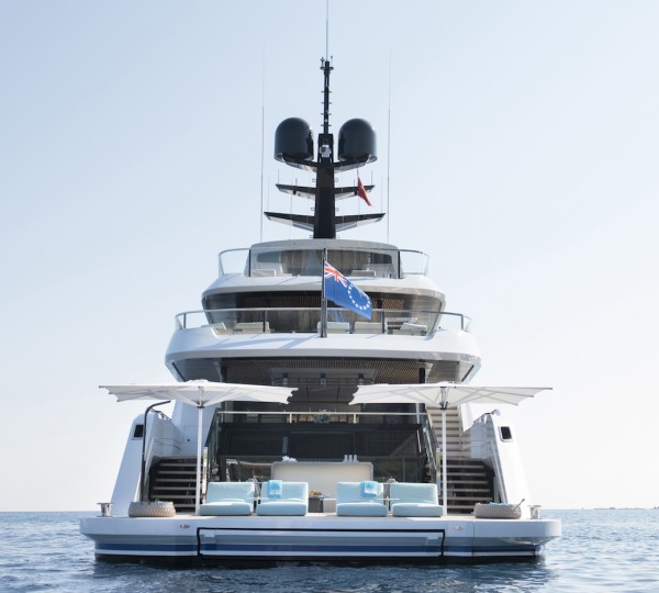 Aft View Of The Yacht