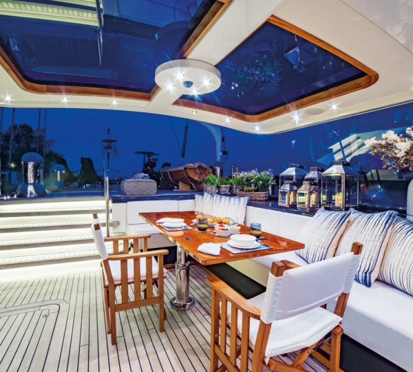 Alfresco Dining Area In The Evening