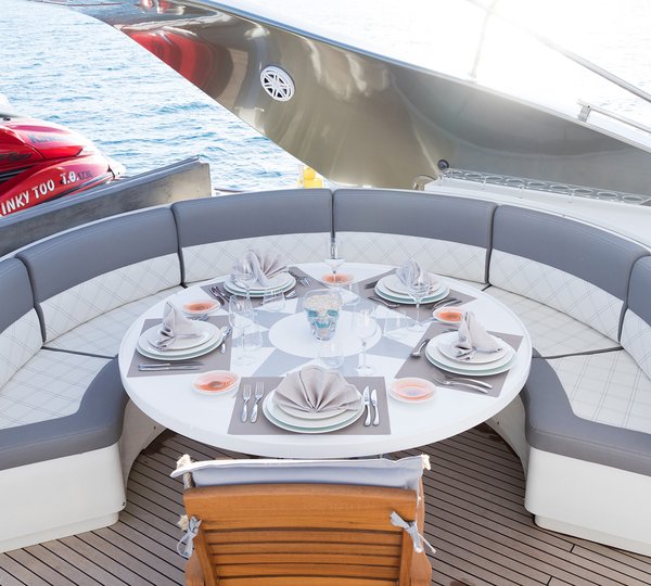 Alfresco Dining Area On The Aft Deck
