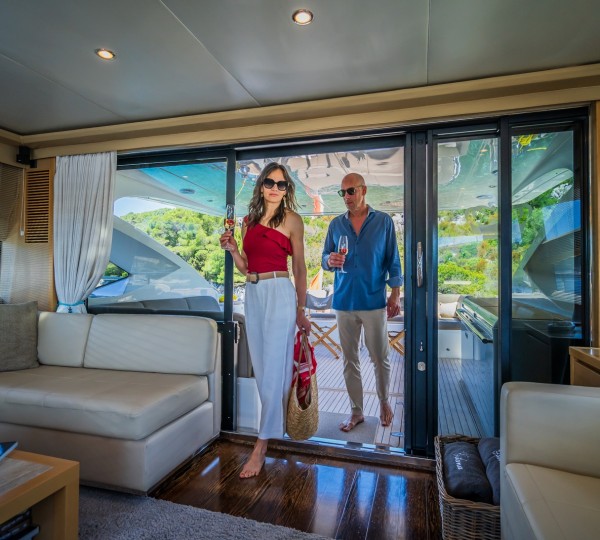 Arriving Aboard Gitana II