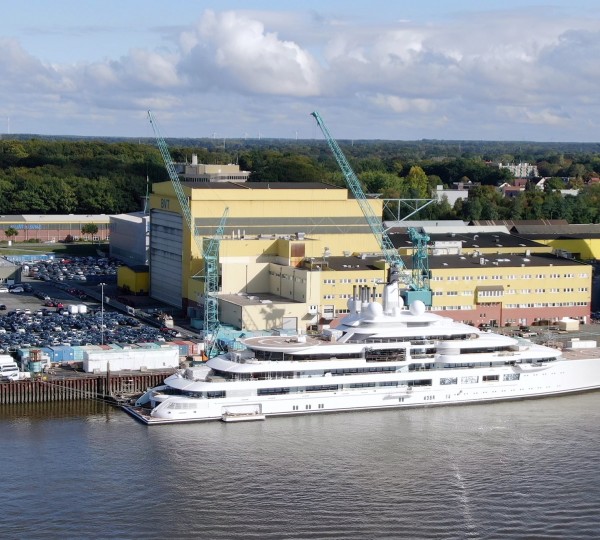 At Lurssen Shipyard