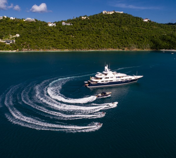 At Anchor With Tenders And Toys