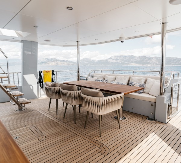 Aft Deck Dining Area