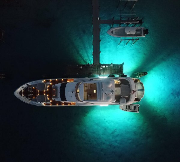 Bahamas Evening Yacht From Above