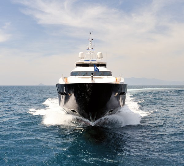 Bow View Of The Baglietto Superyacht