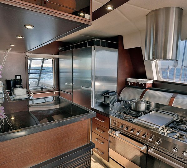 Charter Catamaran Anassa Galley