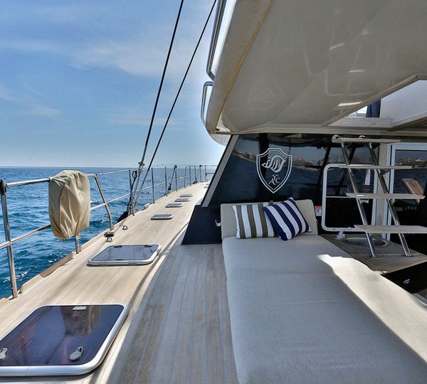 Charter Catamaran Anassa Looking Forward