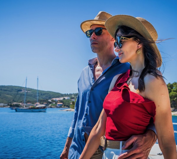 Couple On A Yachting Holiday