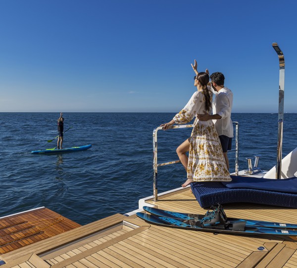 Couple On Swim Platform - Lifestyle