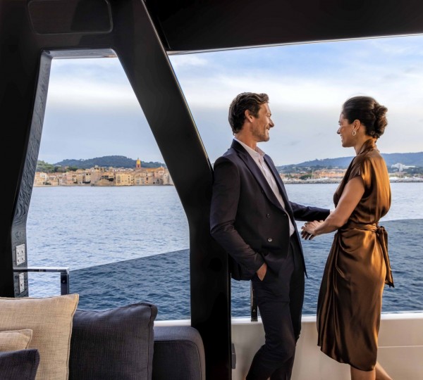Detail Couple Aboard Superyacht