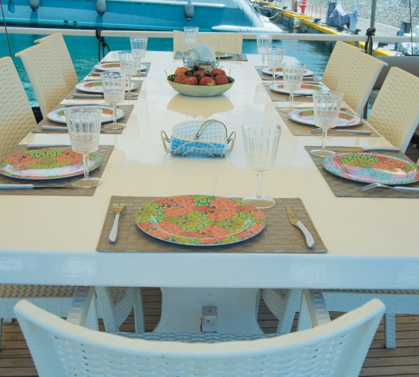 Dining Set Up For Alfresco Meal