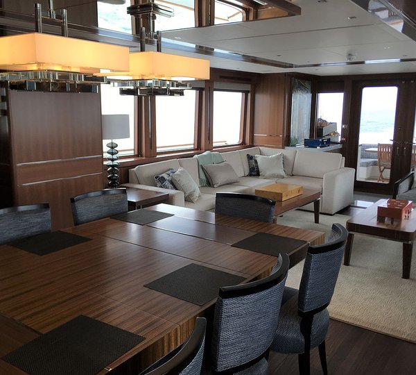 Dining Table In The Saloon