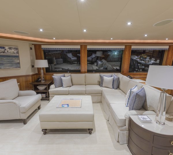 Elegant Seating Area In The Main Saloon