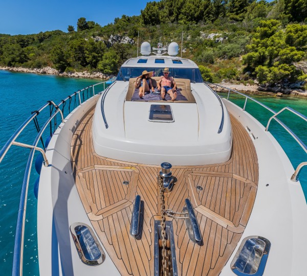 Enjoying The Bow Sunbathing Area