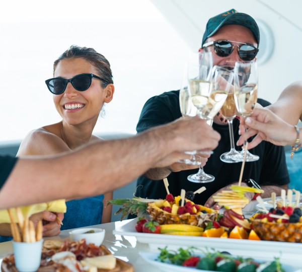 Enjoying The Delicious Food