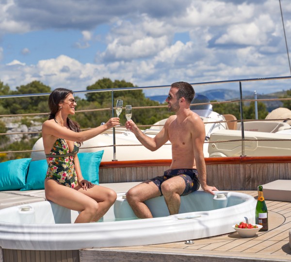 Enjoying The Jacuzzi