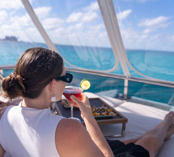 Enjoying The View Aboard Playtime Yacht