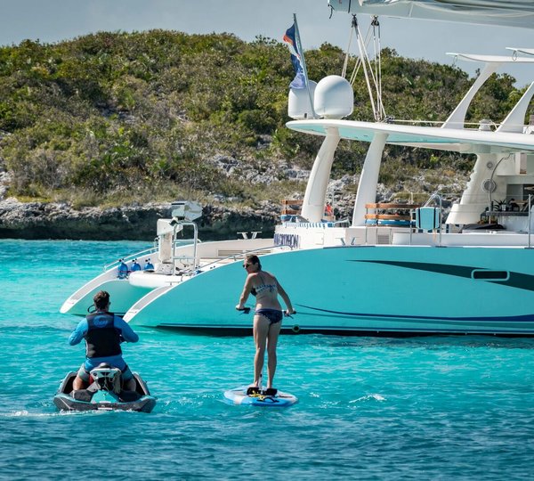 Enjoying The Water Toys - Yachting Lifestyle