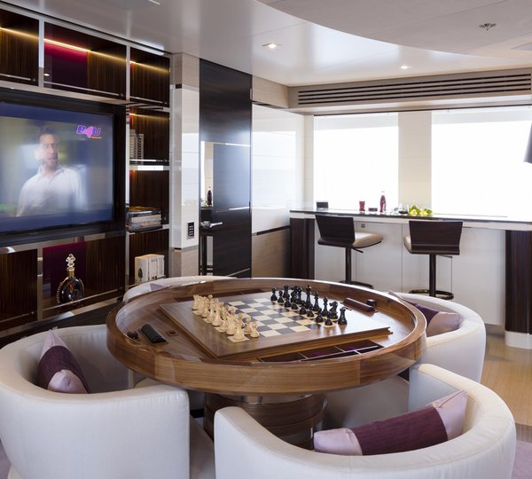 Games Table In The Upper Deck Saloon