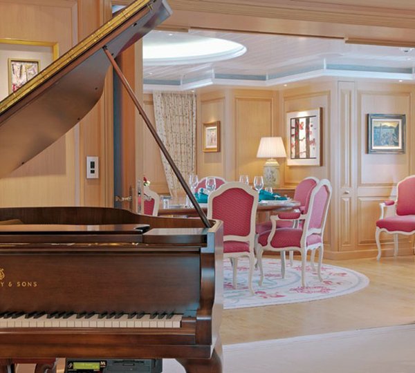 Grand Piano In The Saloon And Dining Area
