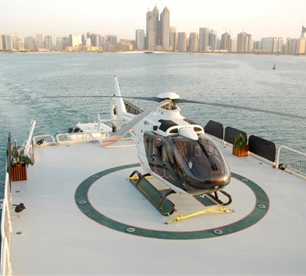 Helicopter On Helipad