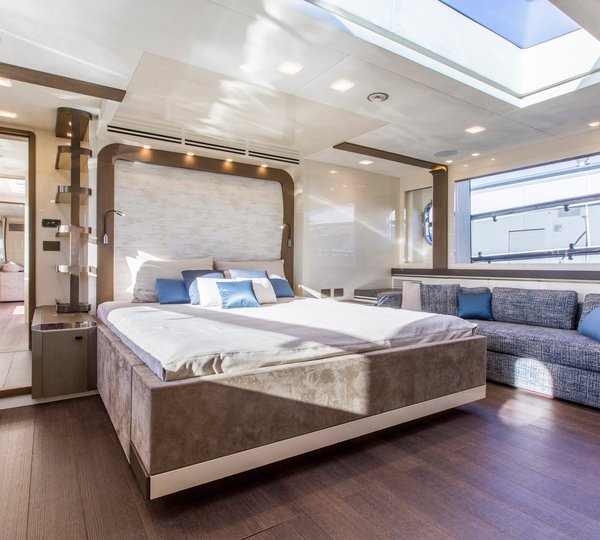 Master stateroom on the main deck