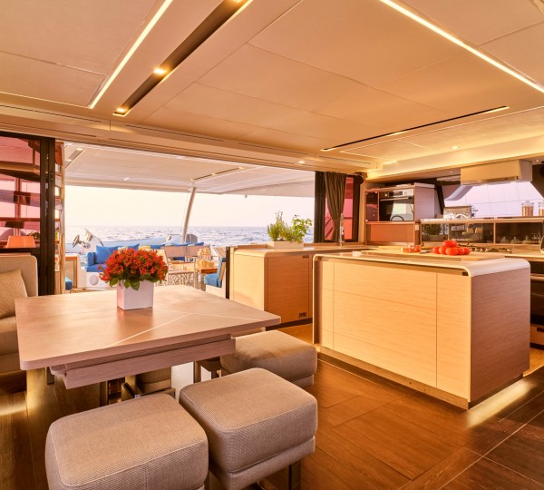 Interior Dining Area And Galley