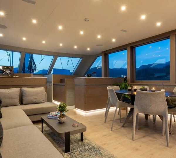 Interior Salon With Dining Area