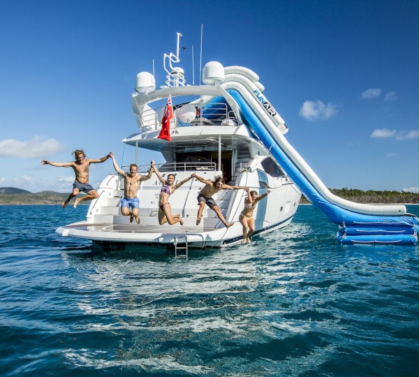 Jumping Into Water From A Yacht