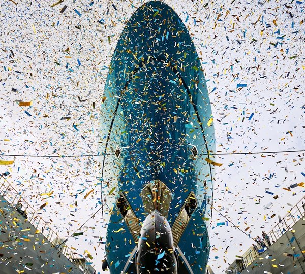 Launch Ceremony For Mega Yacht GO