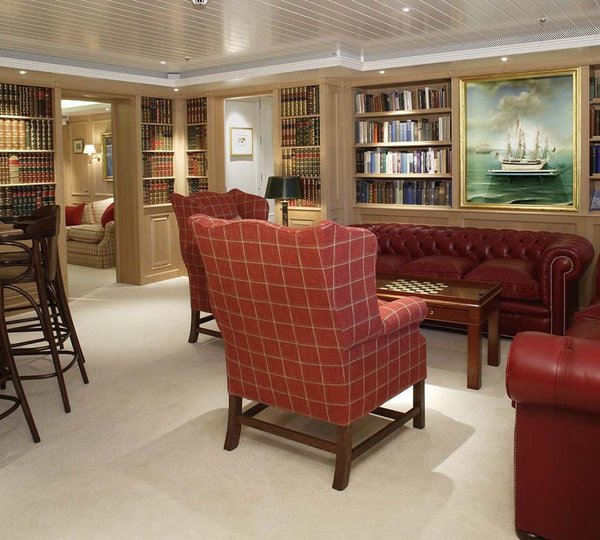 Library With Games Table