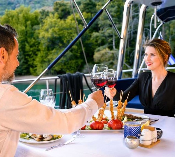 Lifestyle Couple On Yacht