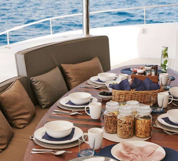 Luxury Breakfast On Yacht